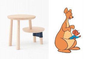 Bộ sưu tập bàn ghế lấy ý tưởng từ gấu Pooh và những người bạn