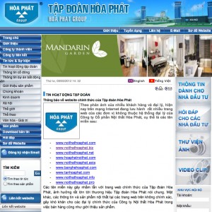 trang web chính thức của nội thất Hòa Phát